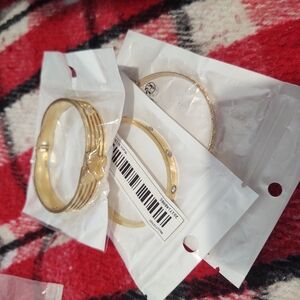 Elegant Gold Bangle Set